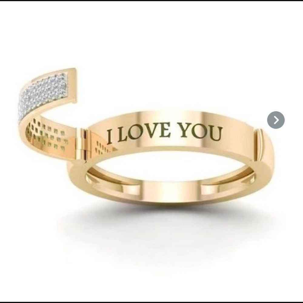 Gold Love Ring 7